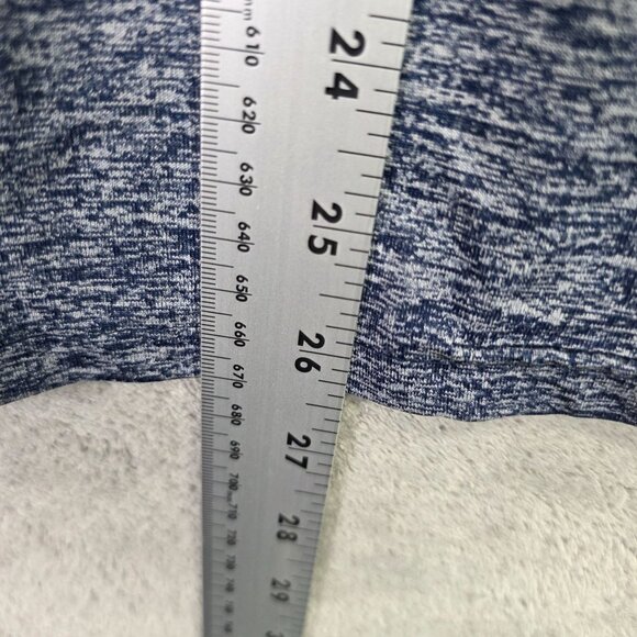 Mens Under Armour Heather Blue Pullover Shirt Long Sleeve 1/4 Zip Polyester M - Picture 6 of 7